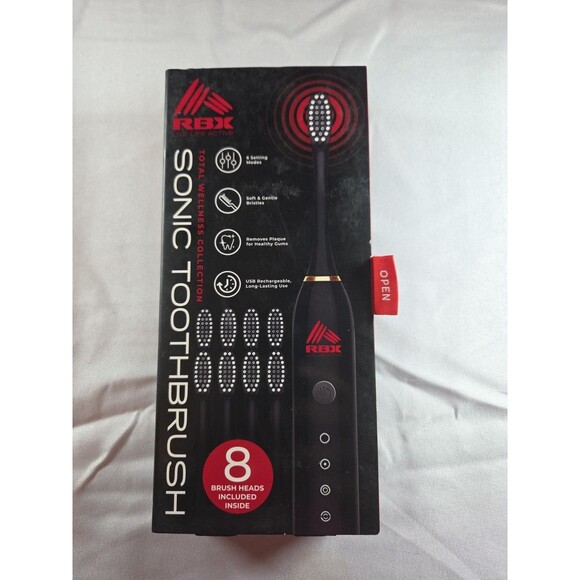 RBX Rechargeable Sonic Toothbrush - 8 brush heads included - Picture 1 of 2